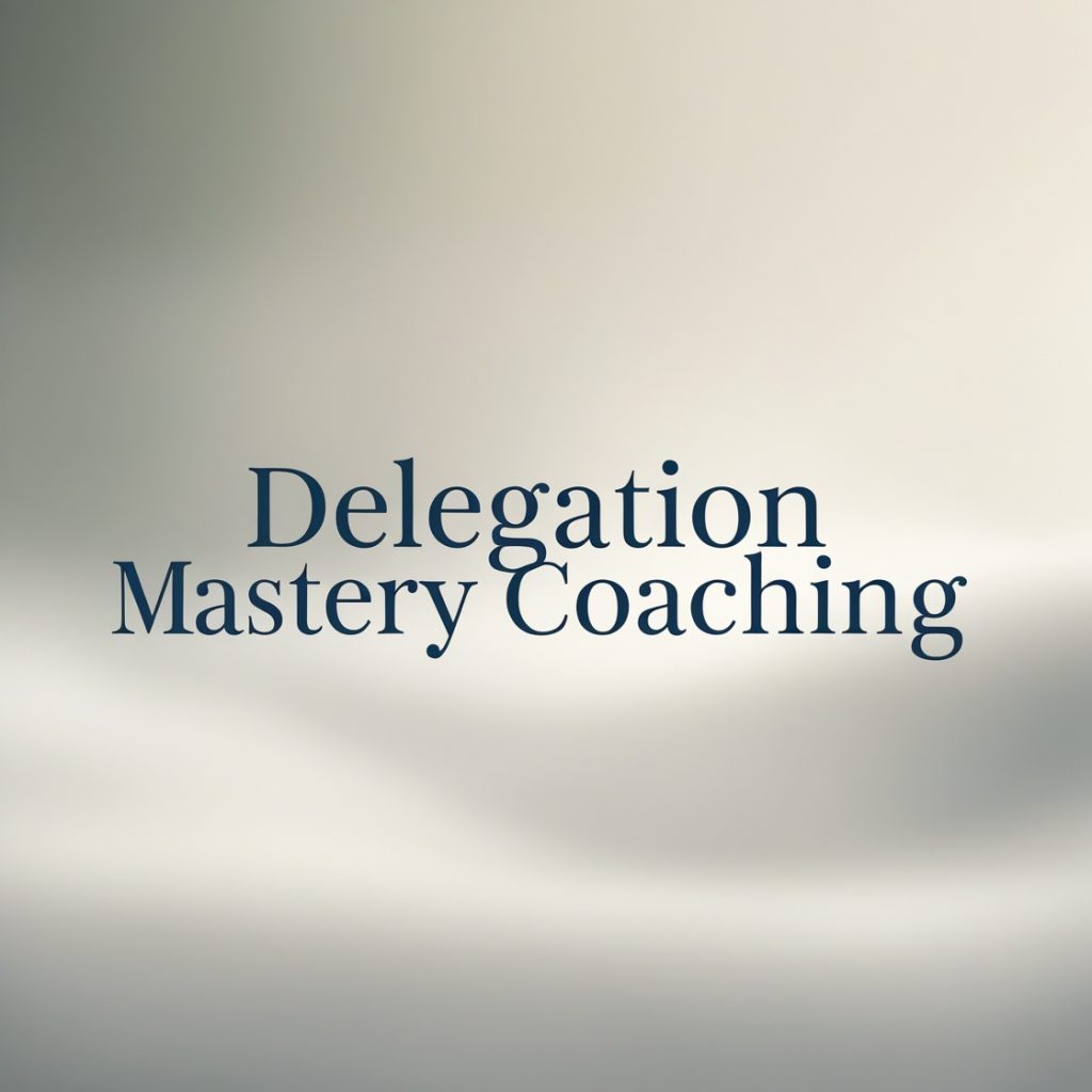 Delegation Mastery Coaching